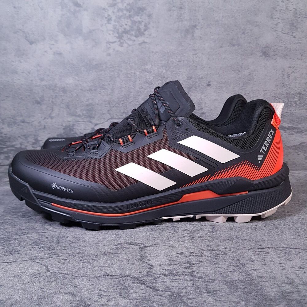 ADIDAS Terrex Skychaser Tech GTX Gore Tex Hiking Shoes Mens‎ 12 Black Orange